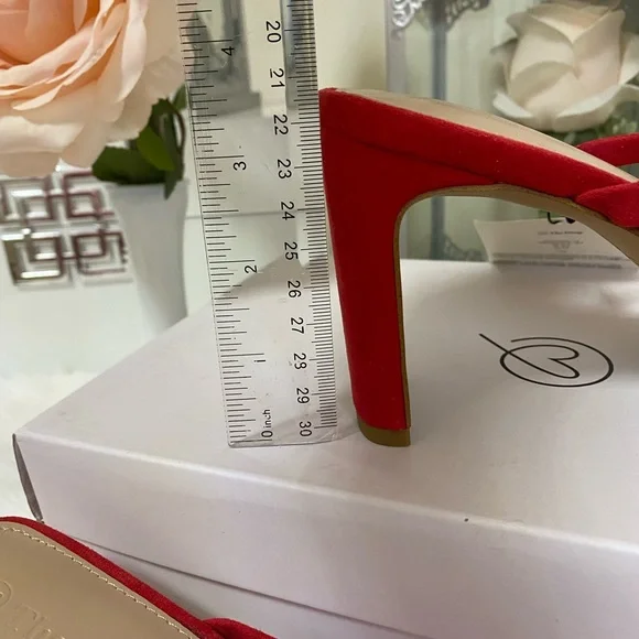 The Drop Women's Avery Square Toe Two Strap High Heeled Sandal SIZE 7.5 - Picture 10 of 11